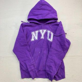 チャンピオン(Champion)のChampion NYU REVERSE WEAVE 単色タグ 復刻 パーカー(パーカー)