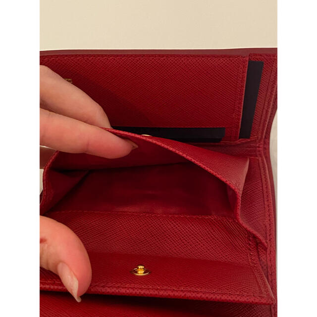 PRADA(プラダ)のPRADA SAFFIANO CAHIER 三つ折り財布 レディースのファッション小物(財布)の商品写真