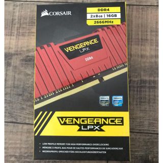 新品　開封のみ　VENGEANCE 2666 16GB DDR4(PCパーツ)