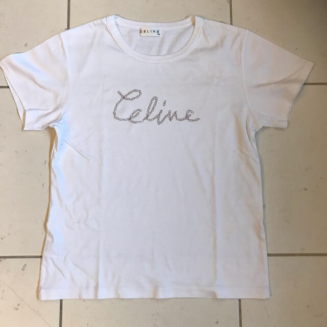 celine - セリーヌ Tシャツ 白 ロゴ 140 celine tocca お好きな方の