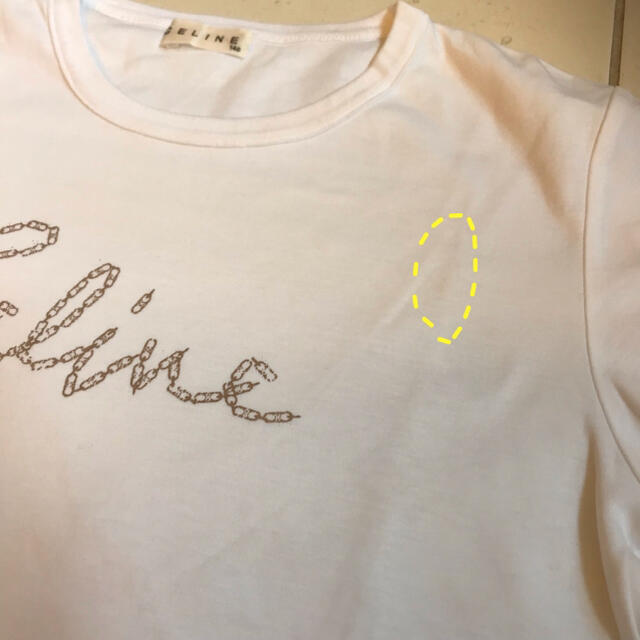 celine - セリーヌ Tシャツ 白 ロゴ 140 celine tocca お好きな方の