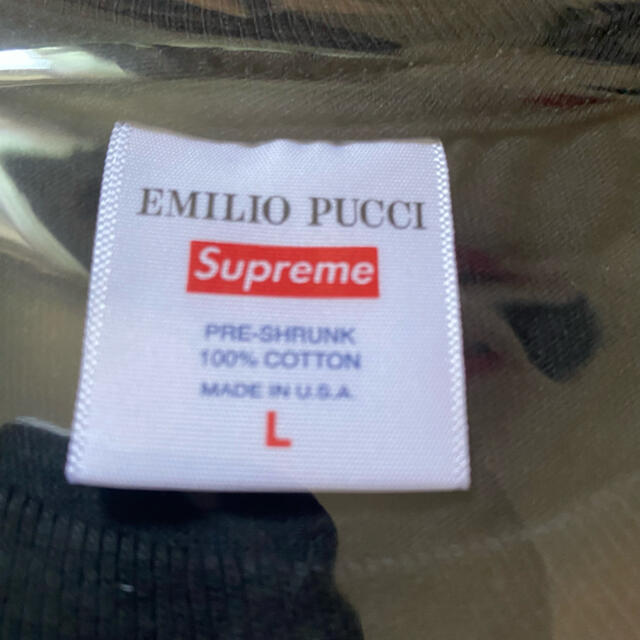 Supreme(シュプリーム)のSupreme Emilio Pucci Box Logo Tee  L メンズのトップス(Tシャツ/カットソー(半袖/袖なし))の商品写真