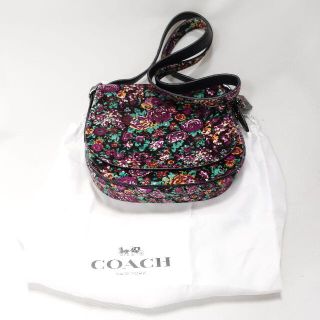 コーチ(COACH)のCOACH　サドルバッグ23プリンテッドヘアカーフ　レディース　花柄(トートバッグ)