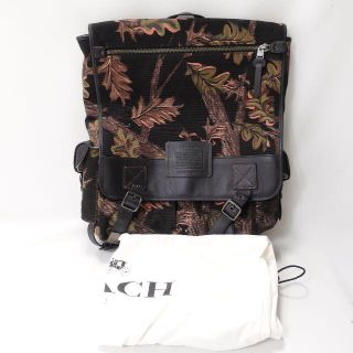 コーチ(COACH)のCOACH　スカウトバッグパックウィズオークリープリント　メンズ　ブラック/柄(バッグパック/リュック)