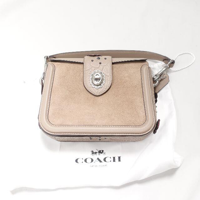 COACH - COACH　ペイジクロスボディグラブタンレザーワイズペインテッドティーローズ