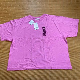 ロデオクラウンズ(RODEO CROWNS)のタグ付き新品 RODEO CROWNS ピンクTシャツ フリーサイズ(Tシャツ(半袖/袖なし))