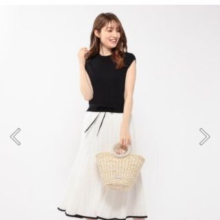 ミッシュマッシュ(MISCH MASCH)の【新品タグ付き】ミッシュマッシュ♡綿レースニット ドッキングワンピース♡(ひざ丈ワンピース)