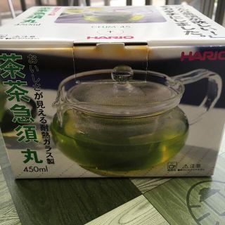 ハリオ(HARIO)の耐熱ガラス製　茶茶急須　丸(食器)