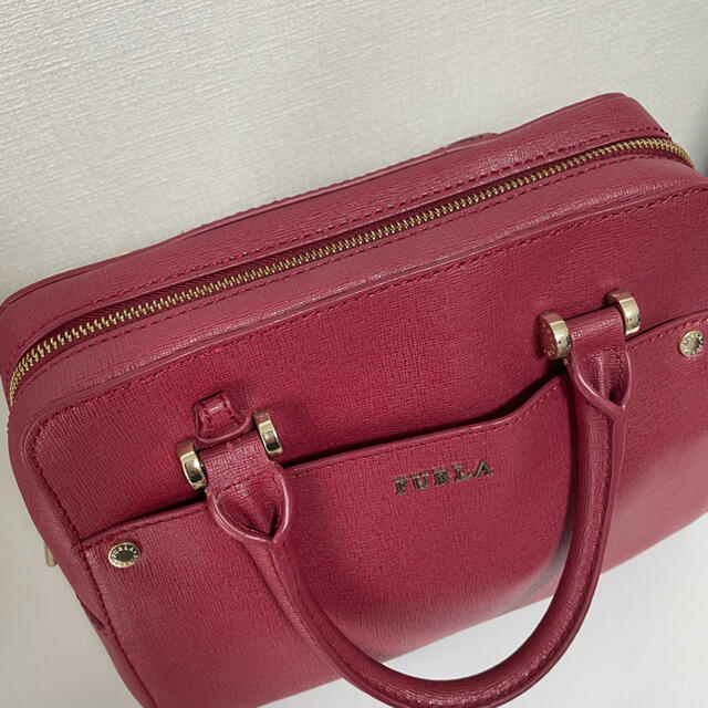 FURLA フルラ ピンク ボストン バッグ