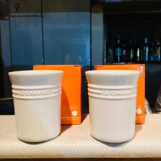 ルクルーゼ(LE CREUSET)の【セット】ル・クルーゼ  コップ キッチンツールスタンド 調理器具入れ(食器)