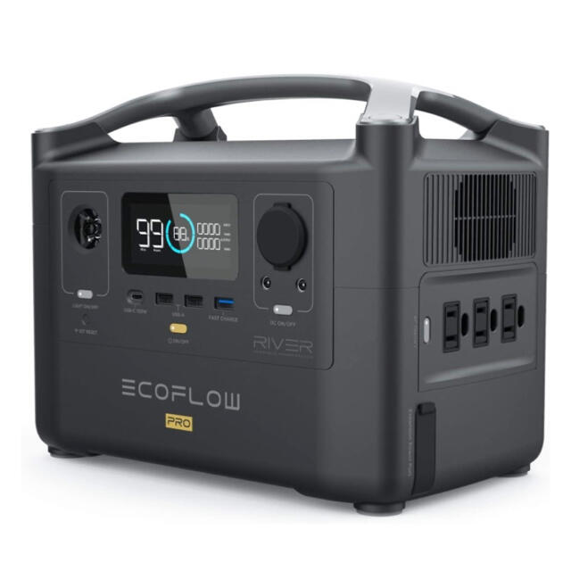 【新品未開封】EcoFlow ポータブル電源 RIVER Pro 720約76kg容量