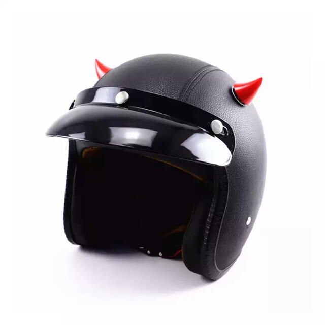 ヘルメット用つの 黒 2個 SHOEI arai シンプソン kabutoの通販 by 小
