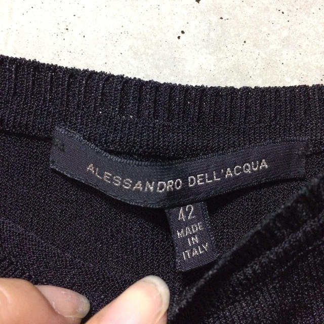 Alessandro Dell'Acqua(アレッサンドロデラクア)のアレッサンドロデラクア 上質 ニットキャミ 美品 レディースのトップス(キャミソール)の商品写真