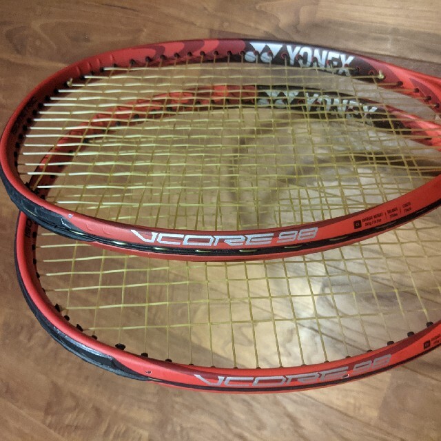 YONEX - テニスラケット 2本セット ヨネックス YONEX VCORE 98