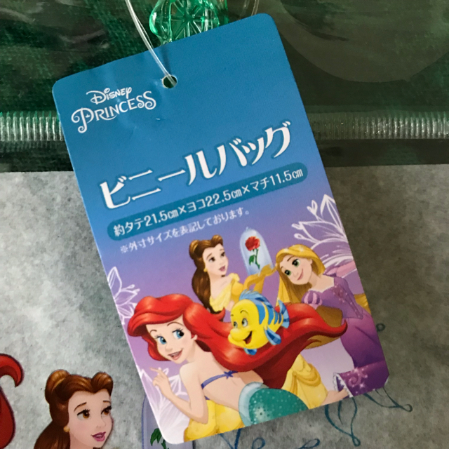 Disney(ディズニー)のディズニープリンセス プールバッグ ビニールバッグ 小さめ クリア キッズ/ベビー/マタニティのこども用バッグ(トートバッグ)の商品写真