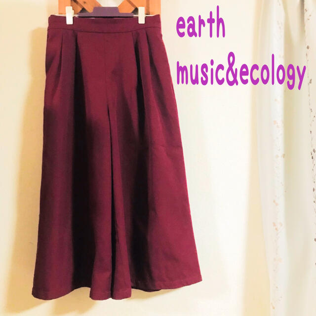 earth music & ecology(アースミュージックアンドエコロジー)の【earth music &ecology】ワイドパンツ　ガウチョパンツ レディースのパンツ(キュロット)の商品写真