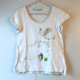 フランシュリッペ(franche lippee)のfranche lippee ♡ パフスリーブTシャツ アイボリー(Tシャツ(半袖/袖なし))