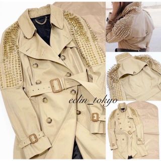 BURBERRY - バーバリープローサム《最高級ライン》スタッズ トレンチ