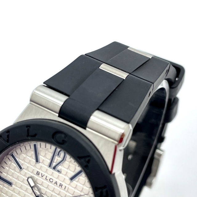 BVLGARI ディアゴノ ボーイズ腕時計 シルバー×ブラックの通販 by ブランドショップ リファレンス神戸｜ブルガリならラクマ - ブルガリ DG35SV デイト 低価超特価