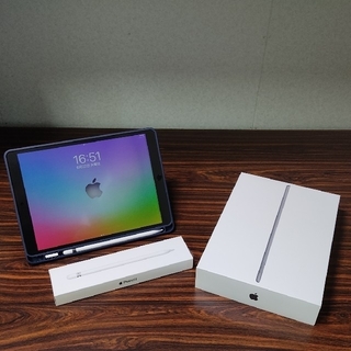 アイパッド(iPad)のiPad air 3世代 Apple Pencil 1世代 ケース&フィルム付き(タブレット)