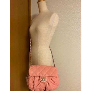 シャネル(CHANEL)のシャネル マトラッセ チェーンアラウンド ショルダー 斜めがけ ピンク(ショルダーバッグ)