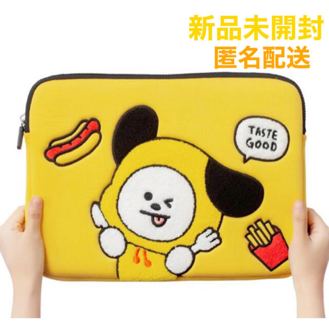 防弾少年団(BTS)(ボウダンショウネンダン)のBT21 BTS パソコンケース 13インチ CHIMMY タブレットケース スマホ/家電/カメラのPC/タブレット(ノートPC)の商品写真