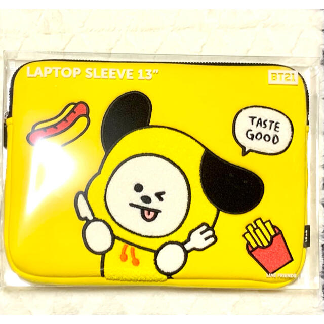 防弾少年団(BTS)(ボウダンショウネンダン)のBT21 BTS パソコンケース 13インチ CHIMMY タブレットケース スマホ/家電/カメラのPC/タブレット(ノートPC)の商品写真