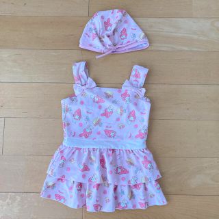 サンリオ ペア 子供 水着 女の子 の通販 1点 サンリオのキッズ ベビー マタニティを買うならラクマ