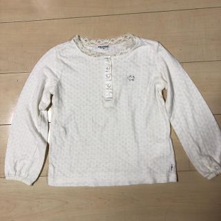 ポンポネット(pom ponette)の白長袖トップス(Tシャツ/カットソー)