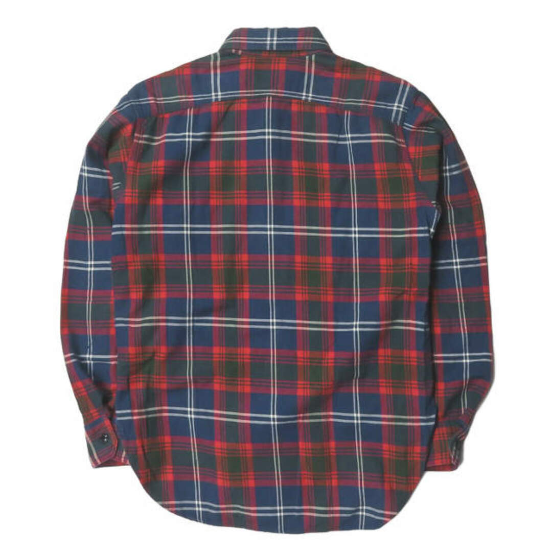 Engineered Garments(エンジニアードガーメンツ)のEngineered Garments エンジニアードガーメンツ アメリカ製 WORK SHIRT - TWILL PLAID ツイルチェックワークシャツ XS ネイビー/レッド/グリーン等 長袖 フランネル トップス【中古】【Engineered Garments】 メンズのトップス(シャツ)の商品写真