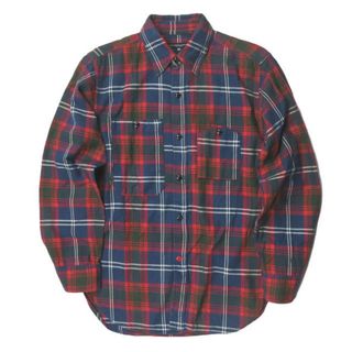 エンジニアードガーメンツ(Engineered Garments)のEngineered Garments エンジニアードガーメンツ アメリカ製 WORK SHIRT - TWILL PLAID ツイルチェックワークシャツ XS ネイビー/レッド/グリーン等 長袖 フランネル トップス【中古】【Engineered Garments】(シャツ)