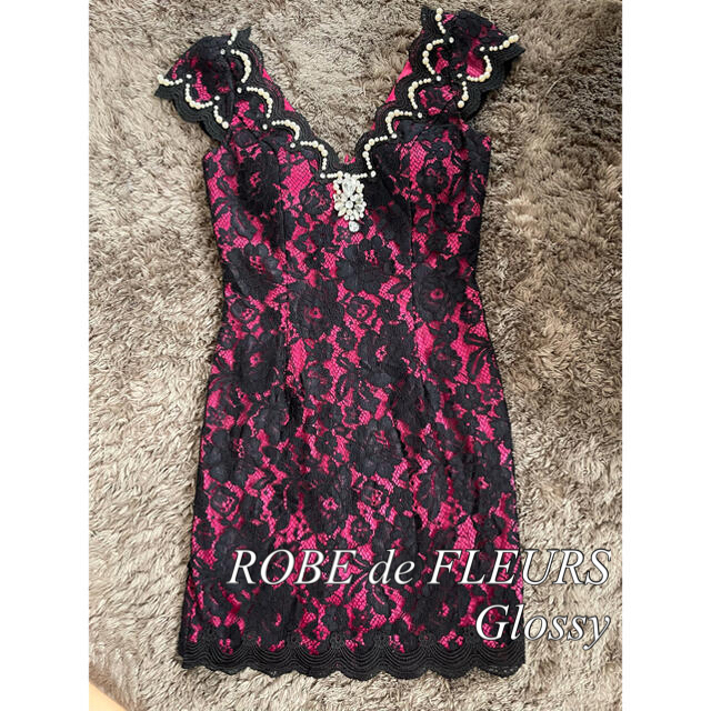 ROBE de FLEURS Glossy ミニドレス キャバドレス S レディースのフォーマル/ドレス(ミニドレス)の商品写真