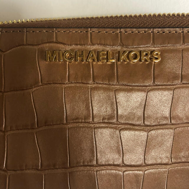 美品【MICHAEL KORS】マイケルコース クロコ型押し 長財布