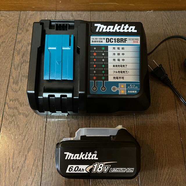 マキタ 純正バッテリー 18V 6.0Ah BL1860B 純正急速充電器-