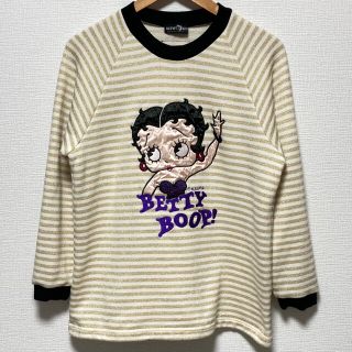 90s　ベティちゃん　スウェット　ボーダー　betty boop 貴重　美品(トレーナー/スウェット)