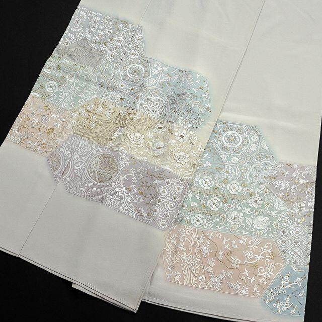 色留袖 刺繍 金糸 染めぼかし 浜ちりめん 未仕立て 難あり 在庫保管品