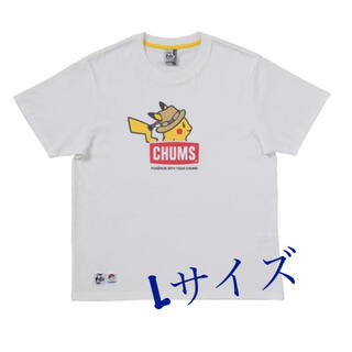 チャムス(CHUMS)のポケモン　チャムス　ピカチュウ　Tシャツ　Lサイズ(Tシャツ/カットソー(半袖/袖なし))