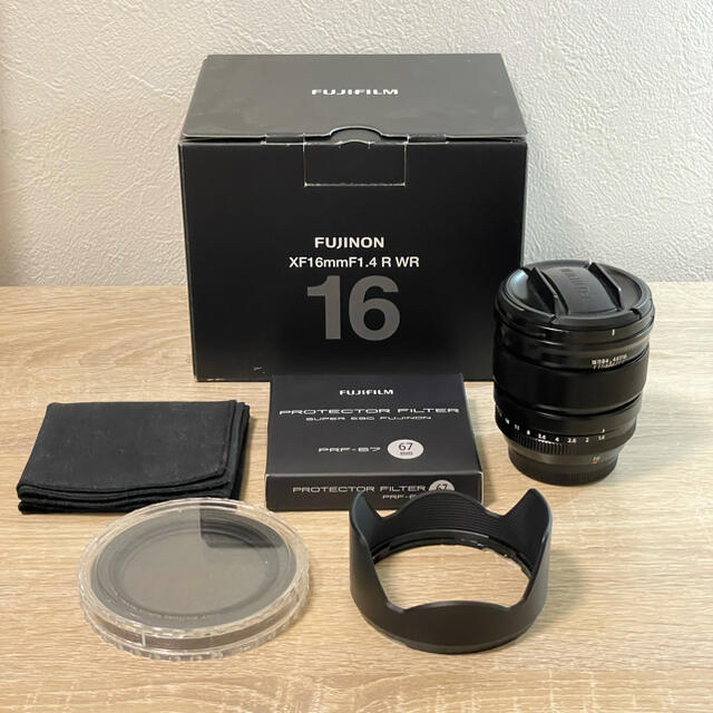 【美品】FUJIFILM XF 16mm F1.4 R WR レンズフィルター付レンズ(単焦点)