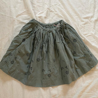 ボンポワン(Bonpoint)の美品♡ボンポワン刺繍花柄スカート(スカート)
