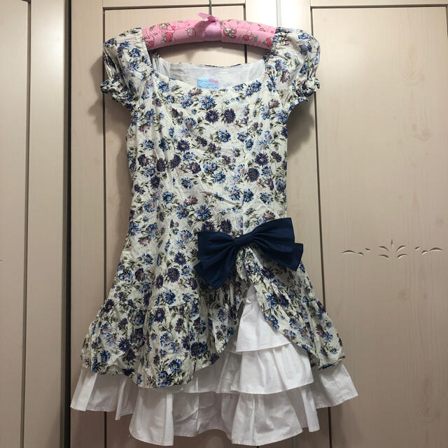 Catherine Cottage(キャサリンコテージ)のキャサリンコテージ130花柄ドレスワンピ キッズ/ベビー/マタニティのキッズ服女の子用(90cm~)(ドレス/フォーマル)の商品写真