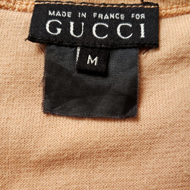 Gucci(グッチ)のオールドグッチ　パイル地Tシャツ　メンズ　M メンズのトップス(Tシャツ/カットソー(半袖/袖なし))の商品写真