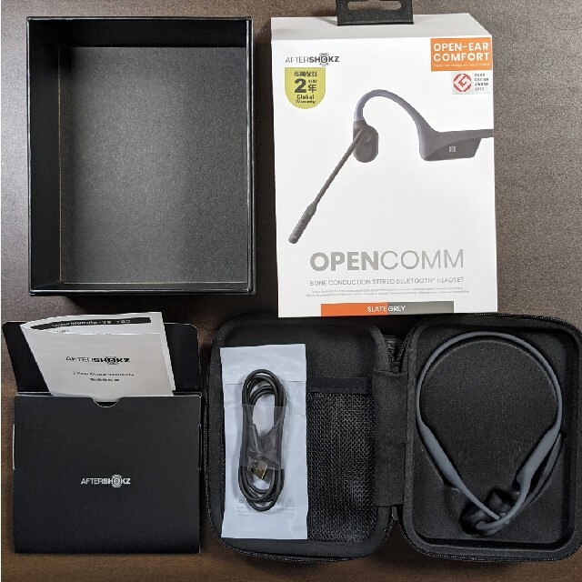 【新古品】OPENCOMM AFTERSHOKZ スマホ/家電/カメラのオーディオ機器(ヘッドフォン/イヤフォン)の商品写真