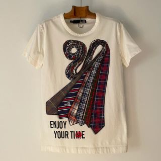 モスキーノ(MOSCHINO)のMOSCHINO モスキーノ ネクタイ デザインTシャツ(Tシャツ/カットソー(半袖/袖なし))