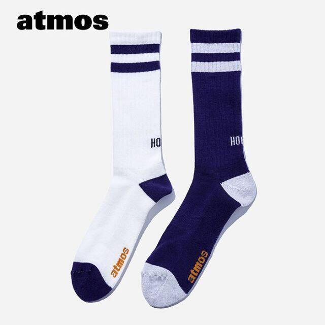 atmos×CHICSTOCKS HOOPS リブソックス パープル