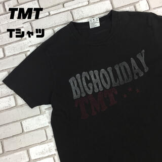 ティーエムティー(TMT)の古着 TMT ティーエムティー tシャツ ロゴ アメカジ 黒 L(Tシャツ/カットソー(半袖/袖なし))
