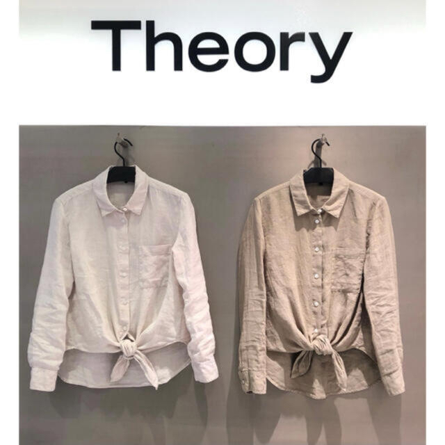 Theory 20ss リネンブラウス-levercoffee.com