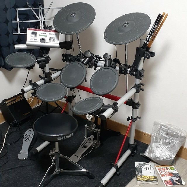 ヤマハ(ヤマハ)のふみやま様専用　YAMAHA　DTXPRESS　IV　電子ドラム　椅子、アンプ、 楽器のドラム(電子ドラム)の商品写真