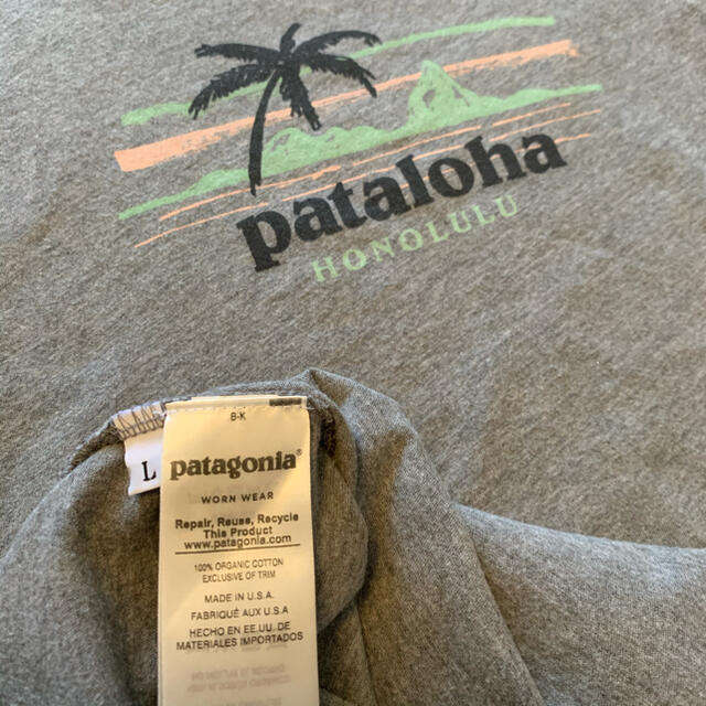 patagonia(パタゴニア)のpatagonia パタゴニアキッズTシャツグレーSize L(150㎝) キッズ/ベビー/マタニティのキッズ服女の子用(90cm~)(Tシャツ/カットソー)の商品写真