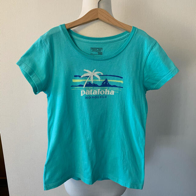 patagonia(パタゴニア)のpatagonia パタゴニアキッズTシャツグリーンSize L(150㎝) キッズ/ベビー/マタニティのキッズ服女の子用(90cm~)(Tシャツ/カットソー)の商品写真