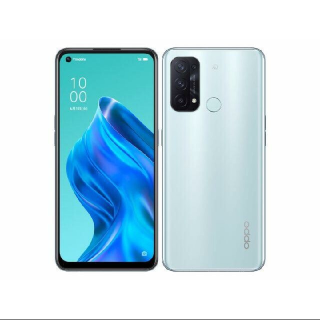 OPPO Reno5A 　新品 アイスブルー スマホ/家電/カメラのスマートフォン/携帯電話(スマートフォン本体)の商品写真